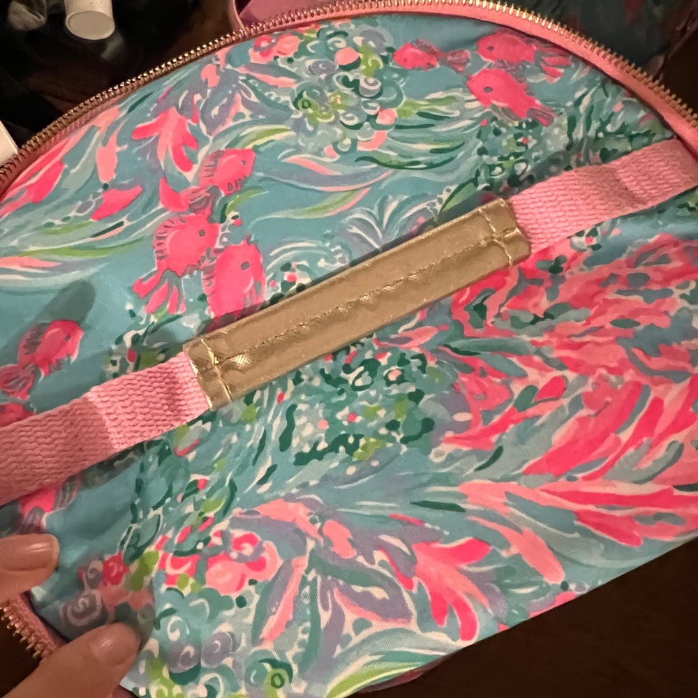 Lilly Pulitzer Floral Cooler Bag - Pink and Blue - Picture 4 of 5